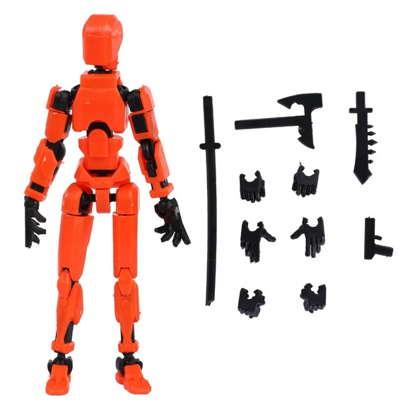 Dummy 13, Action Figure Articulated Toy Robot, 3D Printed Jointed Movable - Picture 6 of 8